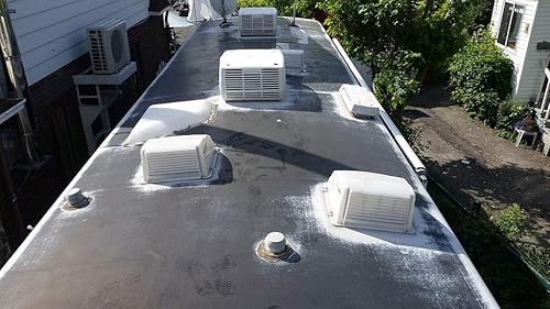 Miniatura 2 de Rexoseal Kit de restauración de techo para caravanas de hasta 20 pies de largo, impermeabilizante y protector sellador de revestimiento de techo de