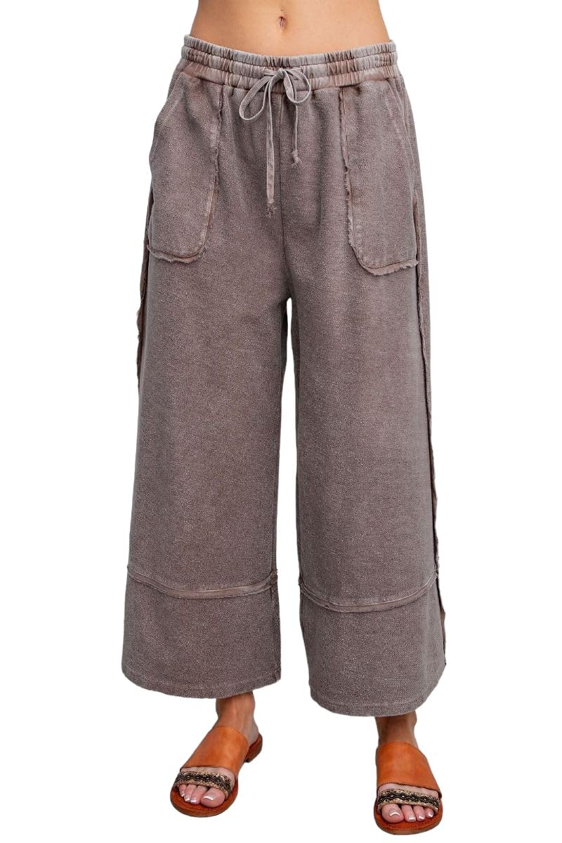 Easel Lets Chill Comfy Wide Leg Pants