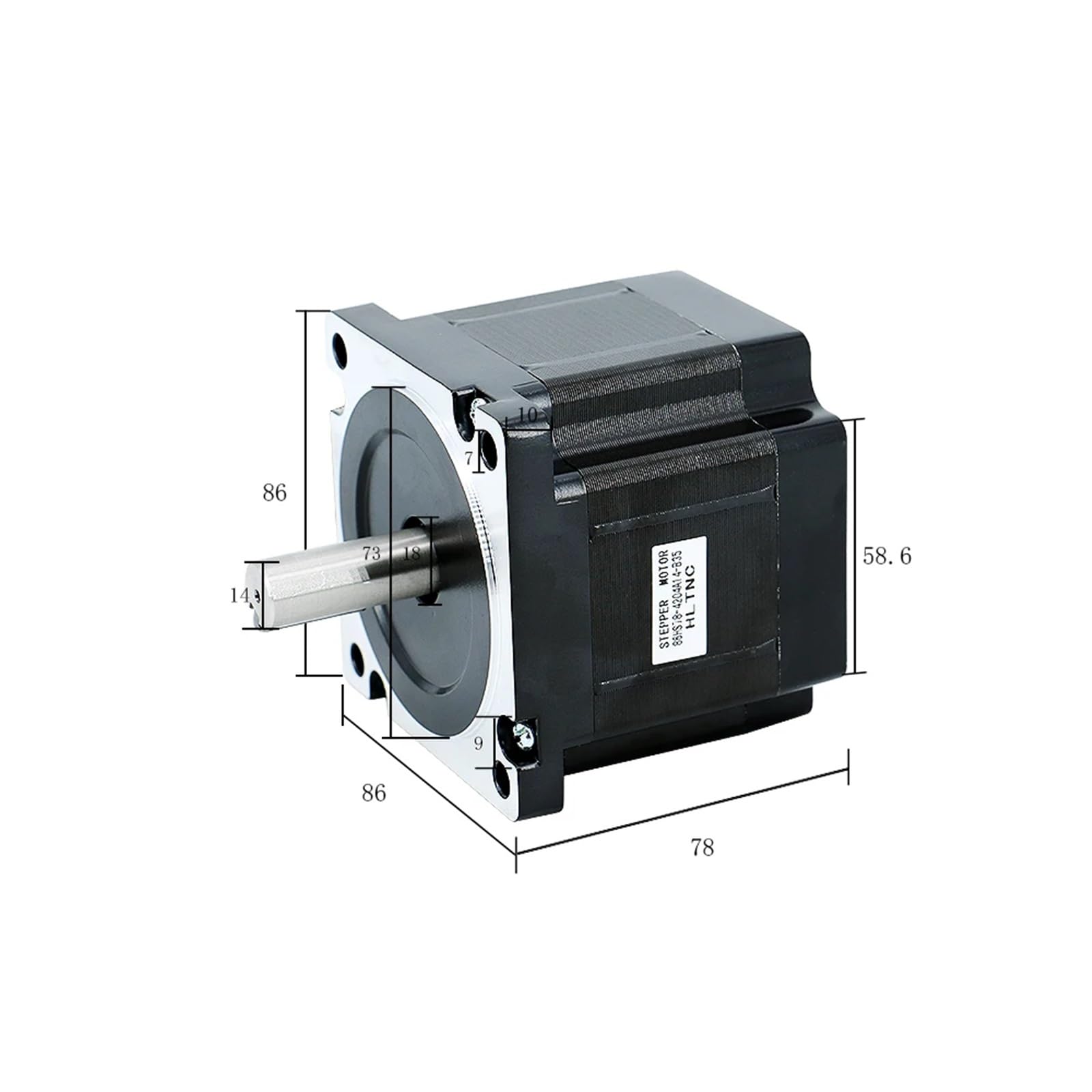 na_tsu1420ページ 1 Pcs 34 Open Loop Stepper Motor 86HS78-4004A14-B35 Motor Length