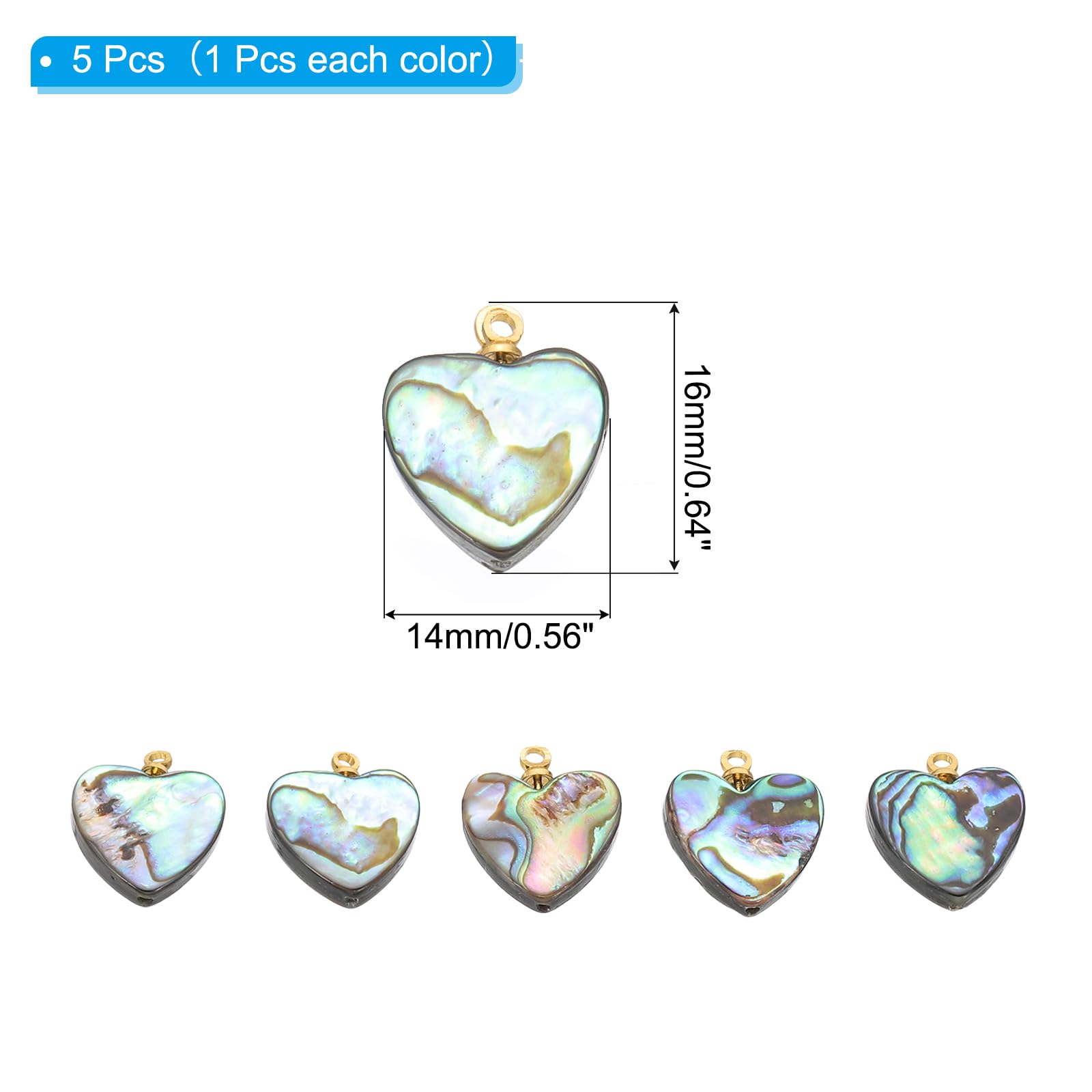 PATIKIL Abalone Shell Charm - Image 2