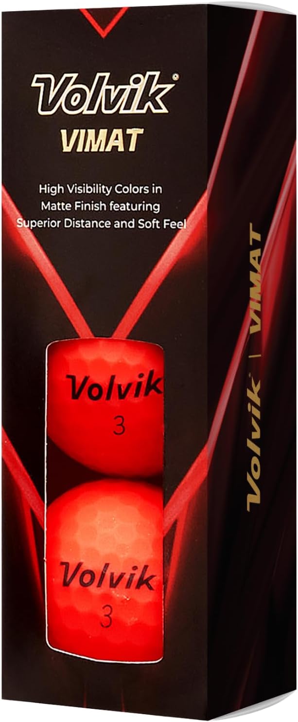 Volvik Vimat Golf Balls (Red)