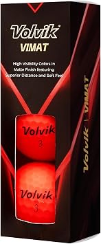 Volvik Vimat Golf Balls (Red)