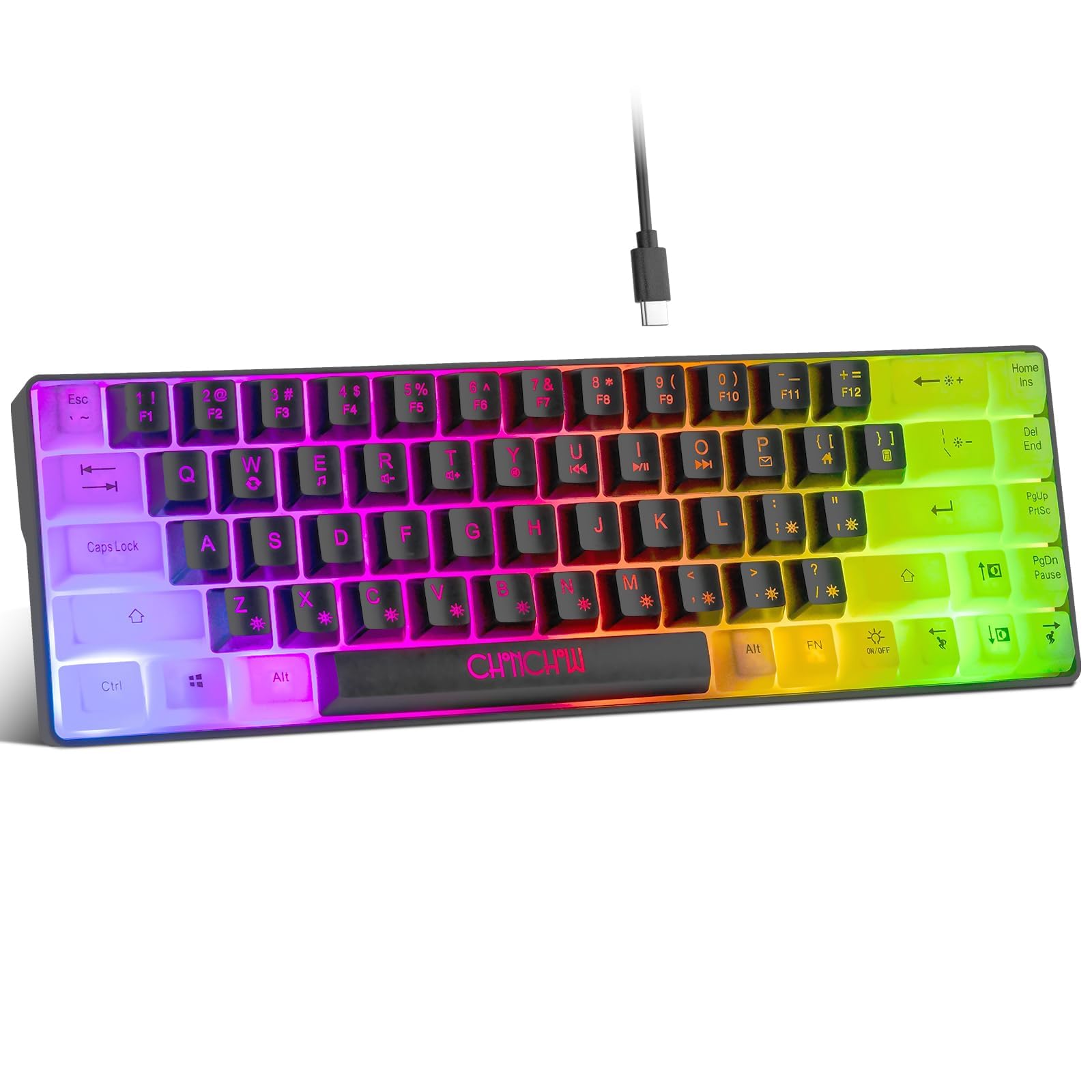 Light Up Keyboard KOPJIPPOM Large Print Backlit Computer Keyboard