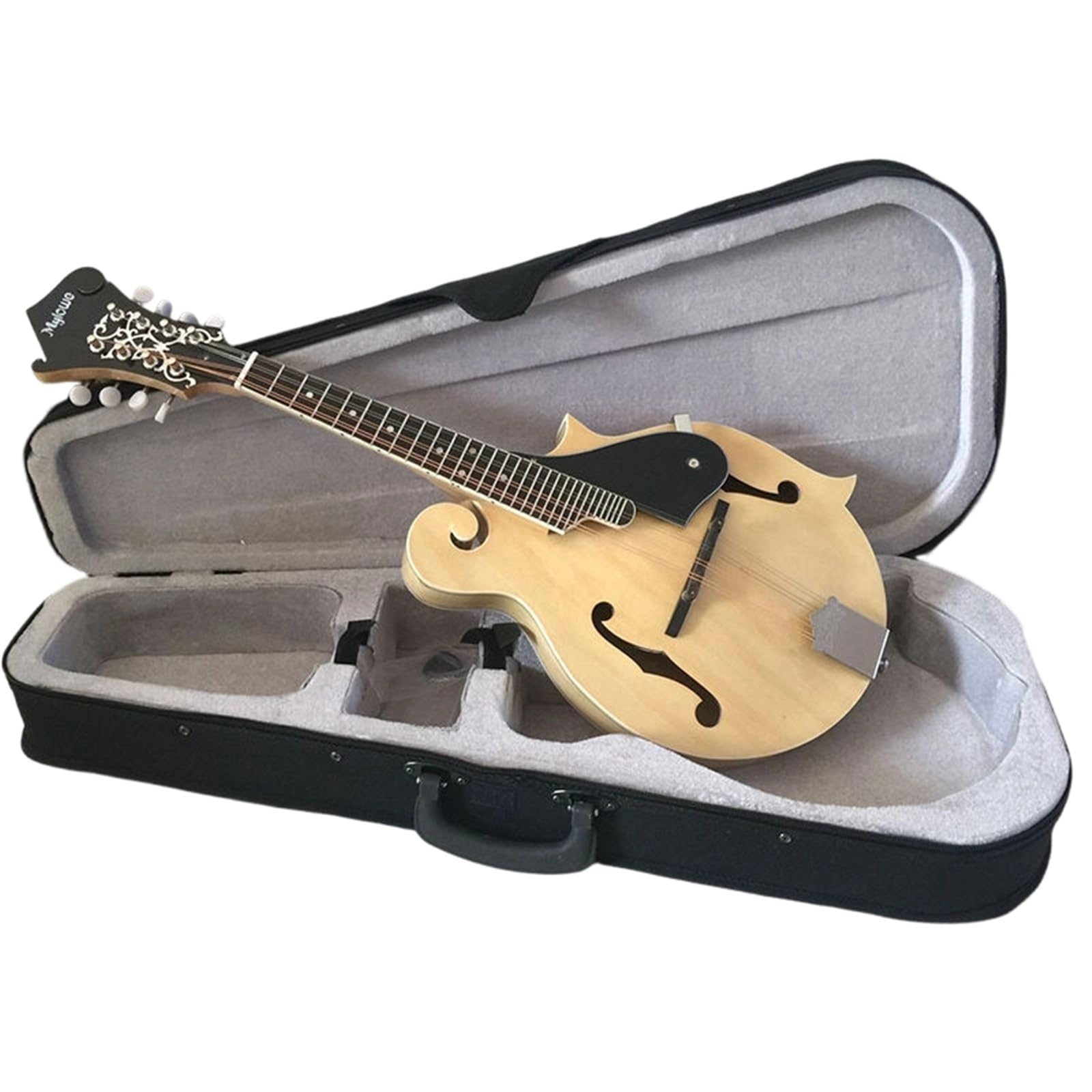 Mandolina Dla Początkujących 8strunowa Gitara Typu F Mandolina 8strunowy Instrument Kompletny Zestaw W Kolorze Naturalnego Drewna(Type F is natural wood color.)