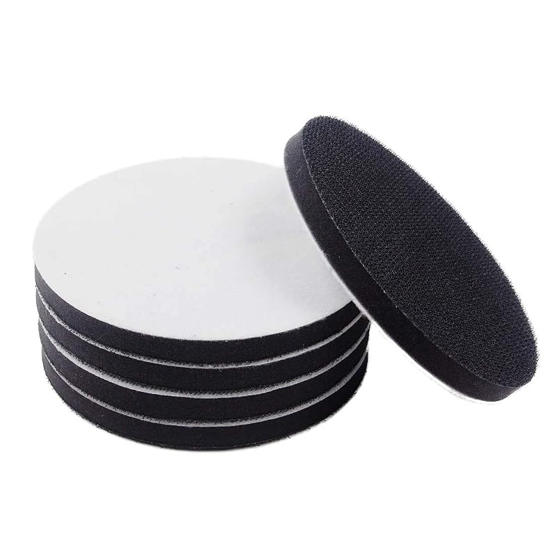 Kit de 5 Boinas Interface de Espuma Macia com Hook-and-Loop para Polimento e Lixamento, 12,7 cm Tanzfrosch