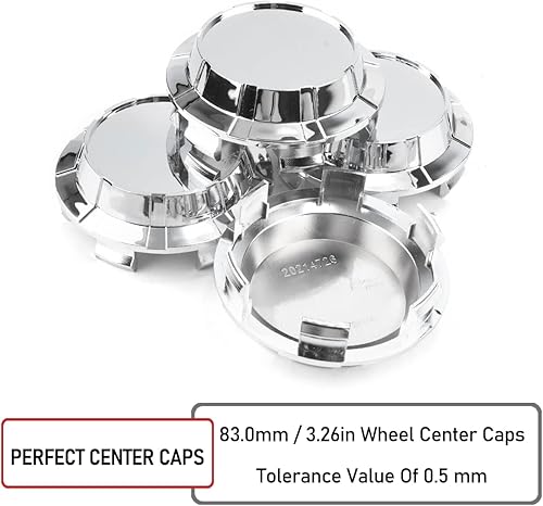 Miniatura 6 de RTrhinoTuning 4 tapas centrales de rueda de 3.268 in compatibles con llanta de rueda Avalanche Suburban Silverado Tahoe Sierra Yukon Denali