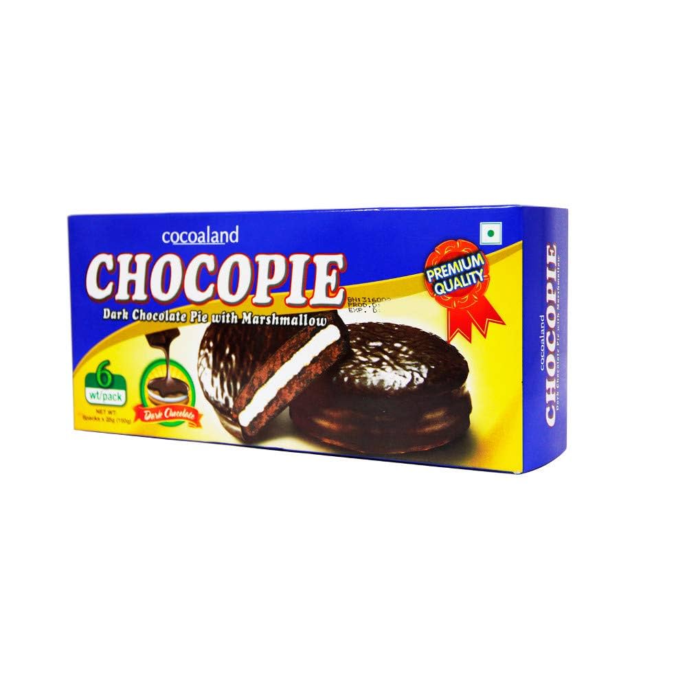 Cocoaland Choco Pie Dark Chocolate, 6 x 150g : Amazon.sg