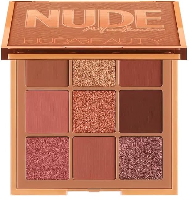 HUDA BEAUTY Nude Obsessions Eyeshadow Palette COLOR: Nude Medium