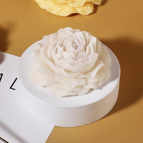 Miniatura 4 de Molde de flor de peonía, molde de rosa, molde de vela de peonía, molde de flor, molde de silicona hecho a mano, molde de silicona para hacer velas,