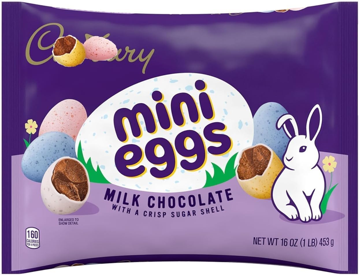 Easter Mini Eggs Milk Chocolate Candy 16 oz Bag Milk Chocolate Eggs - Irresistible Treats Eggs for Easter, Special Occasions, Premium Candy Mini Eggs for All Ages
