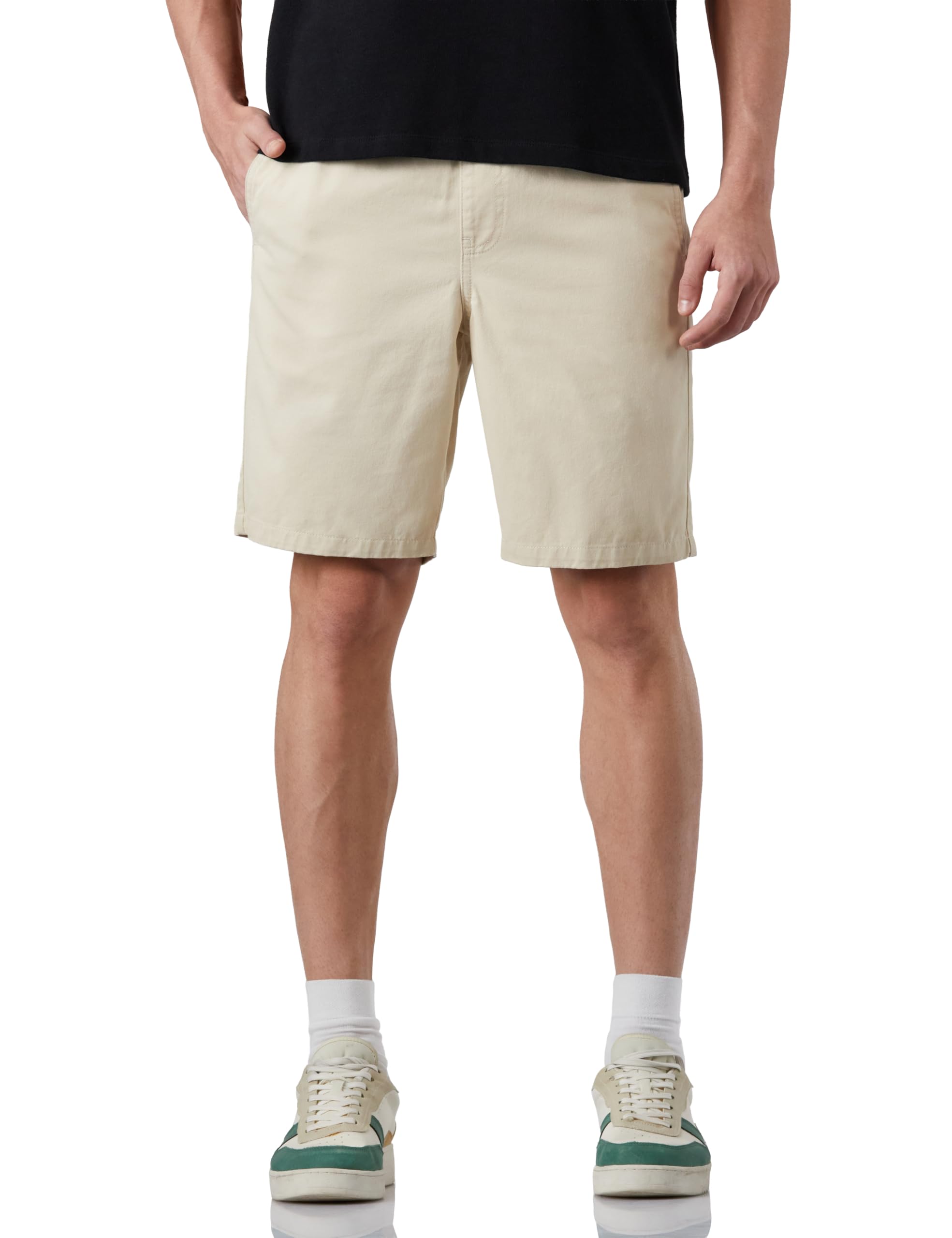 Men's Elasticated Relaxed FIT Twill Shorts