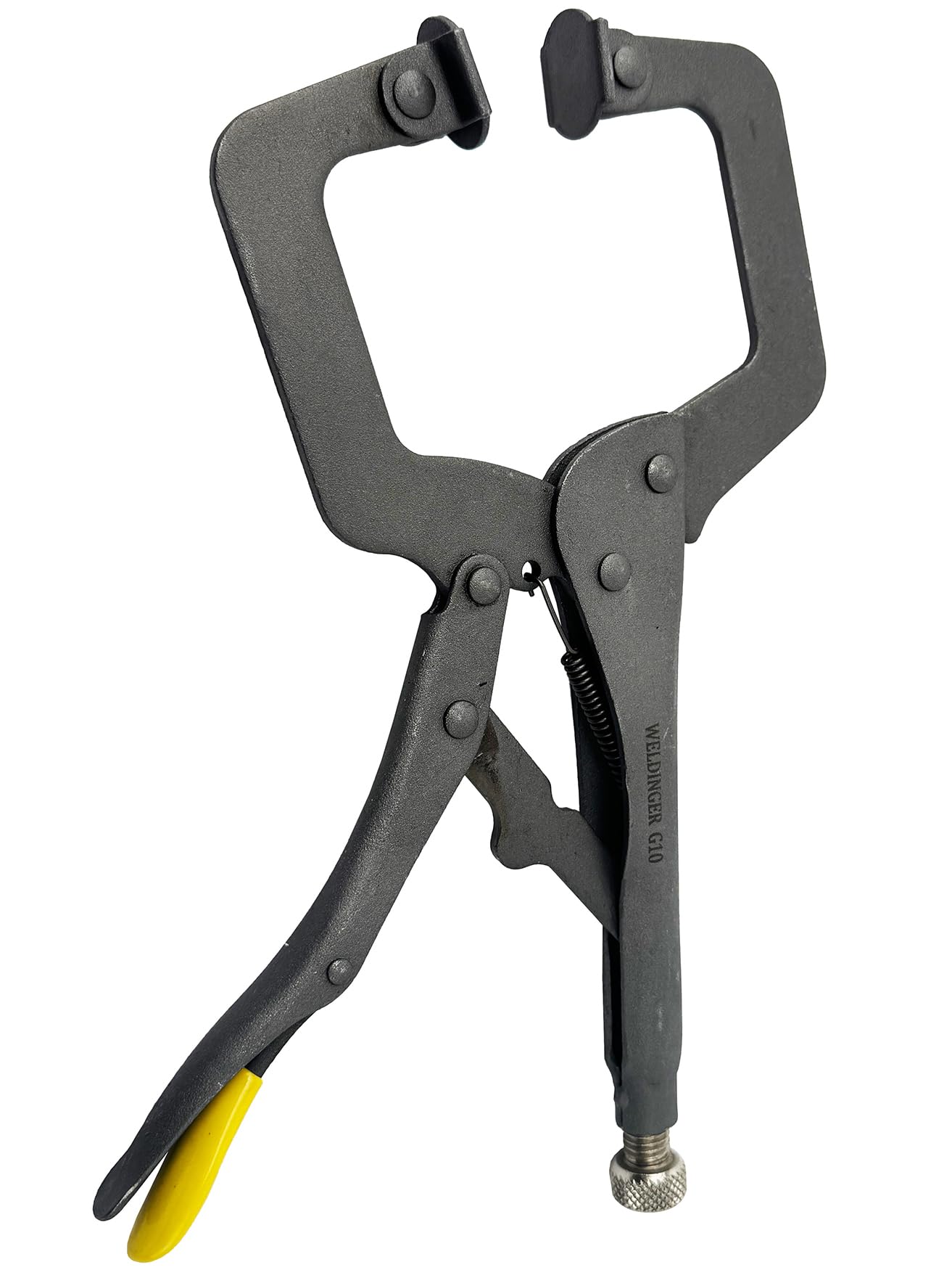 WELDINGER GS2 4-teilig Schweißer Gripzangenset eco Standard, Breitmaul, C-Grip und 2-Punkt