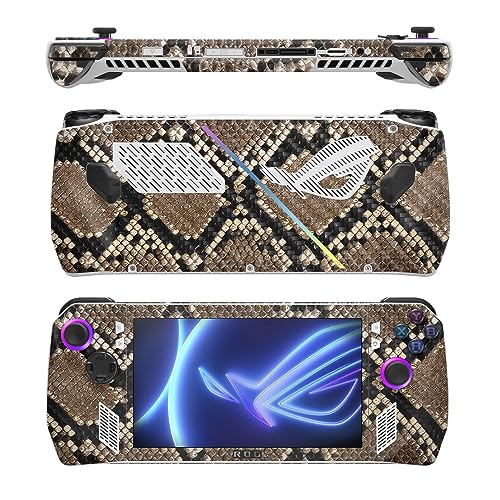 Image of MightySkins Carbon Fiber Skin Compatible with Asus ROG Ally - Rattler | Protective, Durable Textured Carbon Fiber Finish | Easy to Apply, Remove, and Change Styles