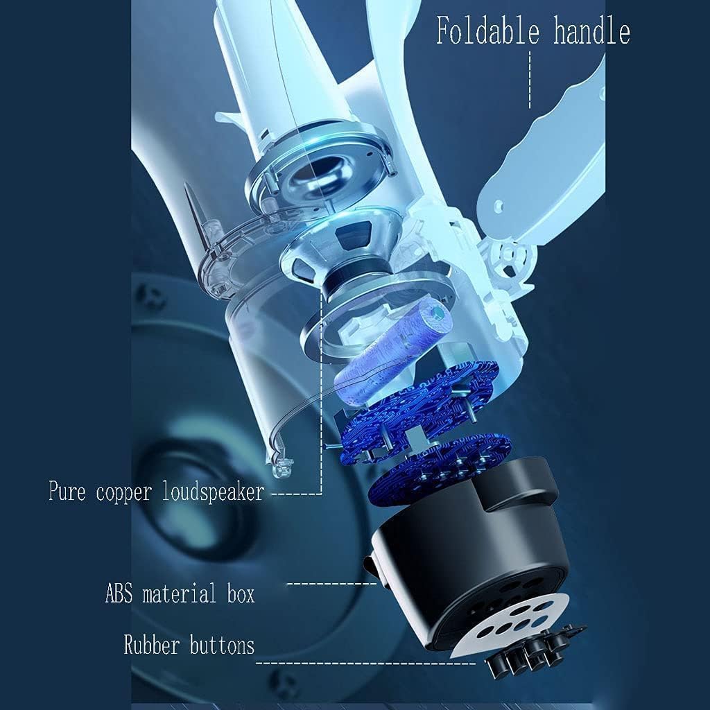 Cheerleading Megaphone Speaker Hand Megaphones Adjustable Vol Control Portable Foldable Bullhorn Speaker Recording Safety Drills Bullhorn