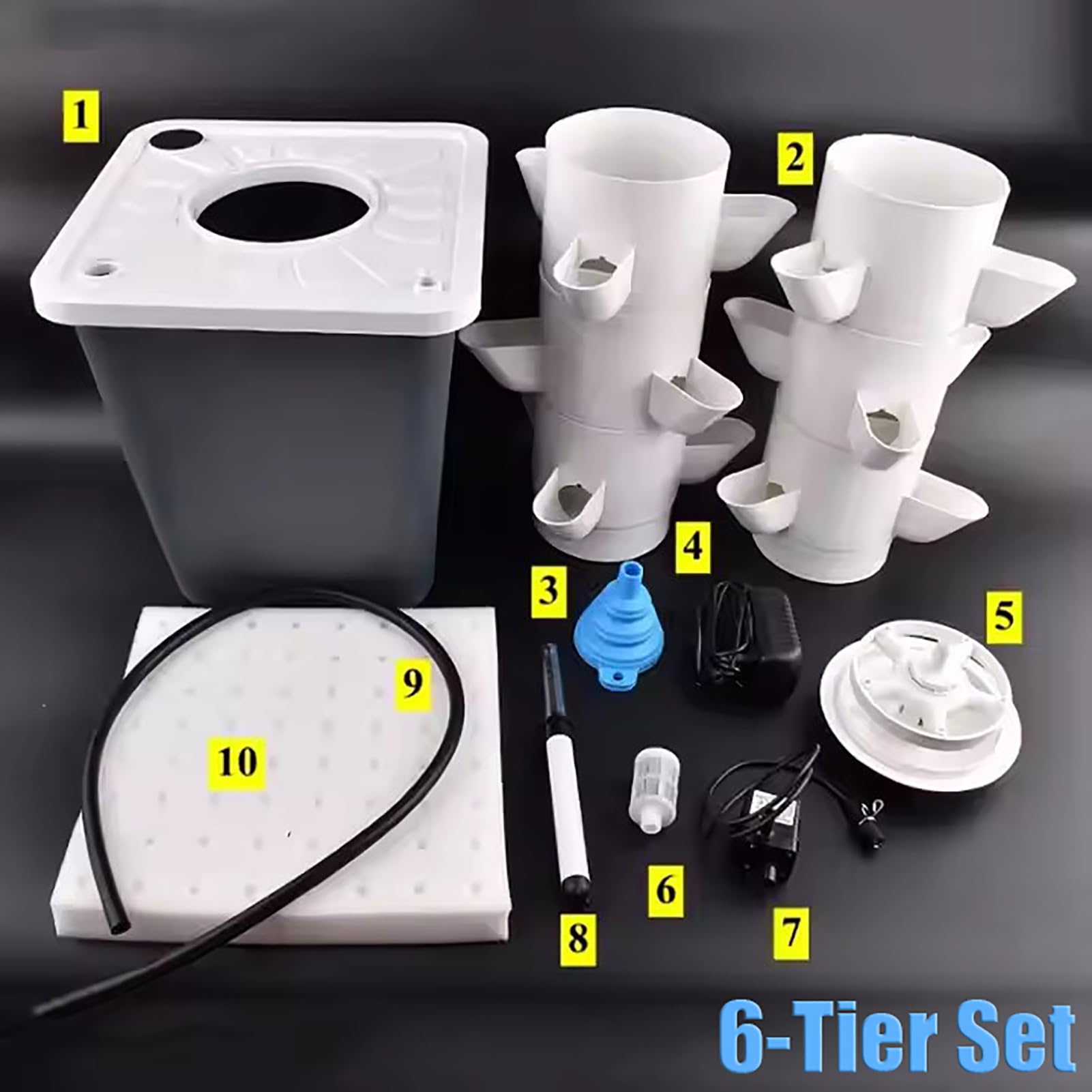 Système de culture hydroponique avec 15 gousses, kit de plantation d'intérieur et d'extérieur pour légumes, herbes, fruits, adapté aux débutants