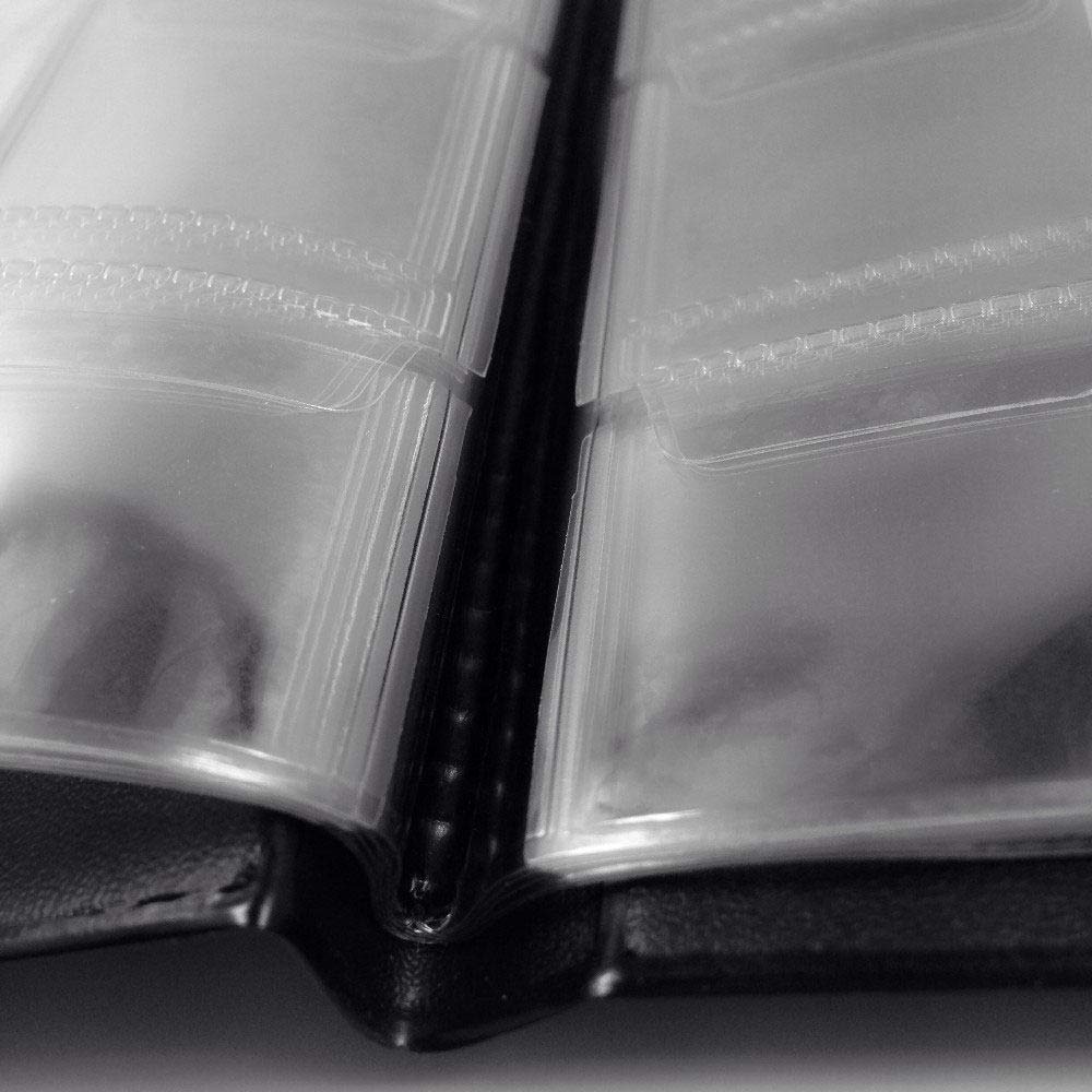 100/200 Kieszenie Album fotograficzny 3/5 cali photocard binder mini album Notatnik na zdjęcia zbieraj książki segregator, niebieski 5 cali