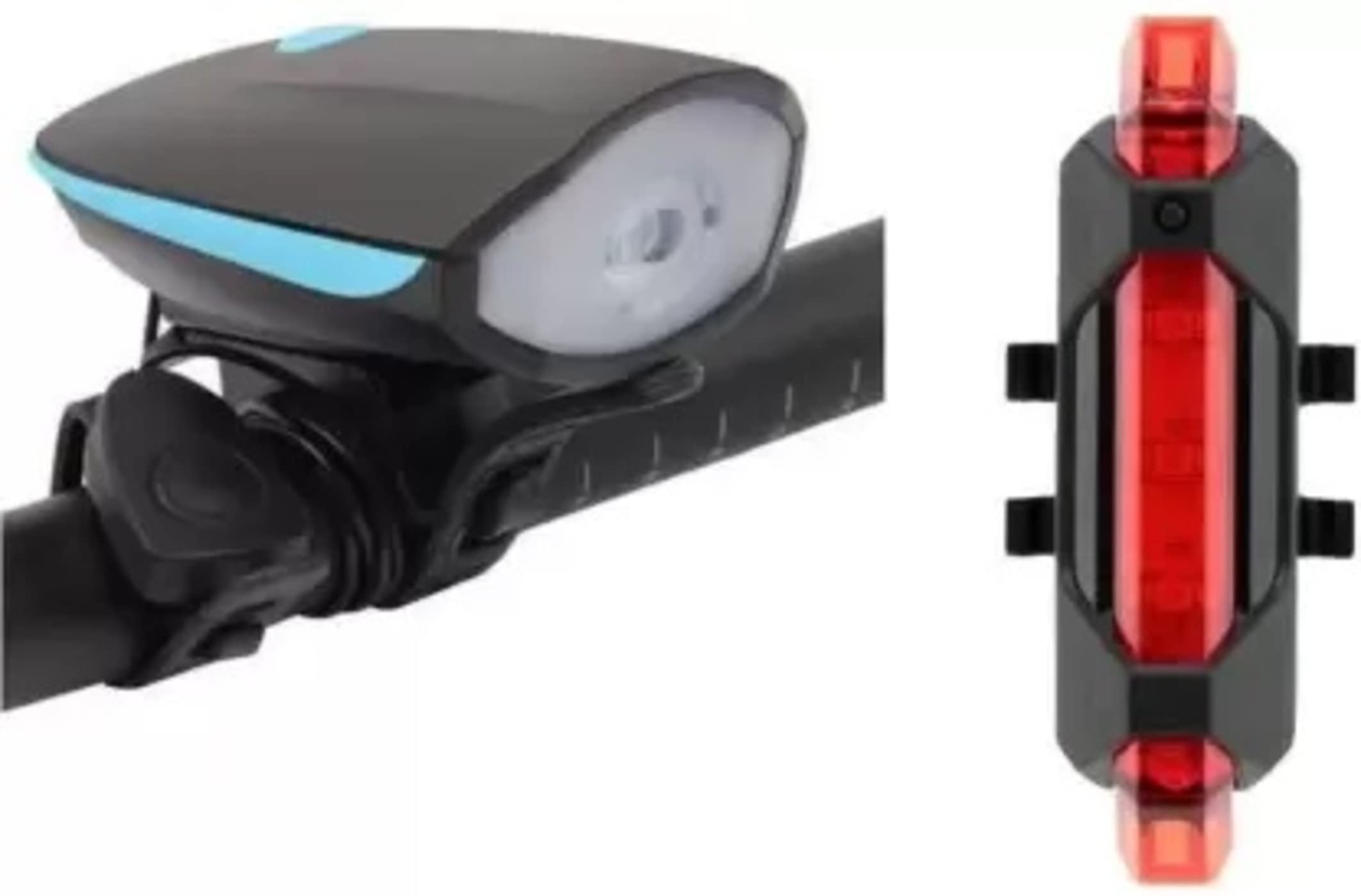 BLACKBELL 2-in-1 Rechargeable Cycle Light and Horn with Cycle Tail Light Bicycle Front Rear Light Combo (Pack of 2) (B0C2Z7VF3T) Amazon Price History, Amazon Price Tracker