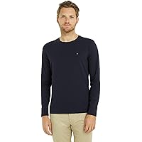 Tommy Hilfiger Uomo Maglietta Maniche Lunghe Stretch Slim Fit Cotone