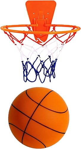 Cenbini Baloncesto silencioso para interiores, Dribble Dream - Baloncesto silencioso tamaño 7 (29.5 pulgadas), tamaño 6 (28.5 pulgadas), tamaño 5