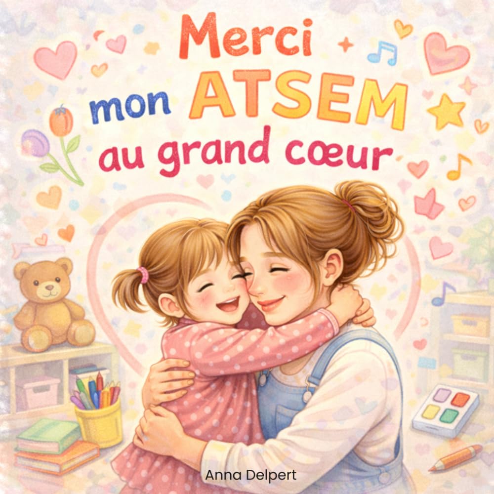 Merci mon ATSEM au grand cœur: Livre souvenir à remplir pour remercier une ATSEM en maternelle avec tendresse, gratitude et souvenirs de fin d’année.