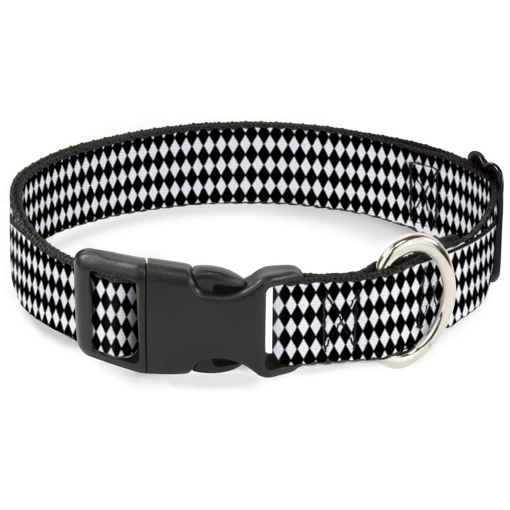 Collar de Perro contra tirones de 1.5 pulgadas de ancho y rayas de diamantes