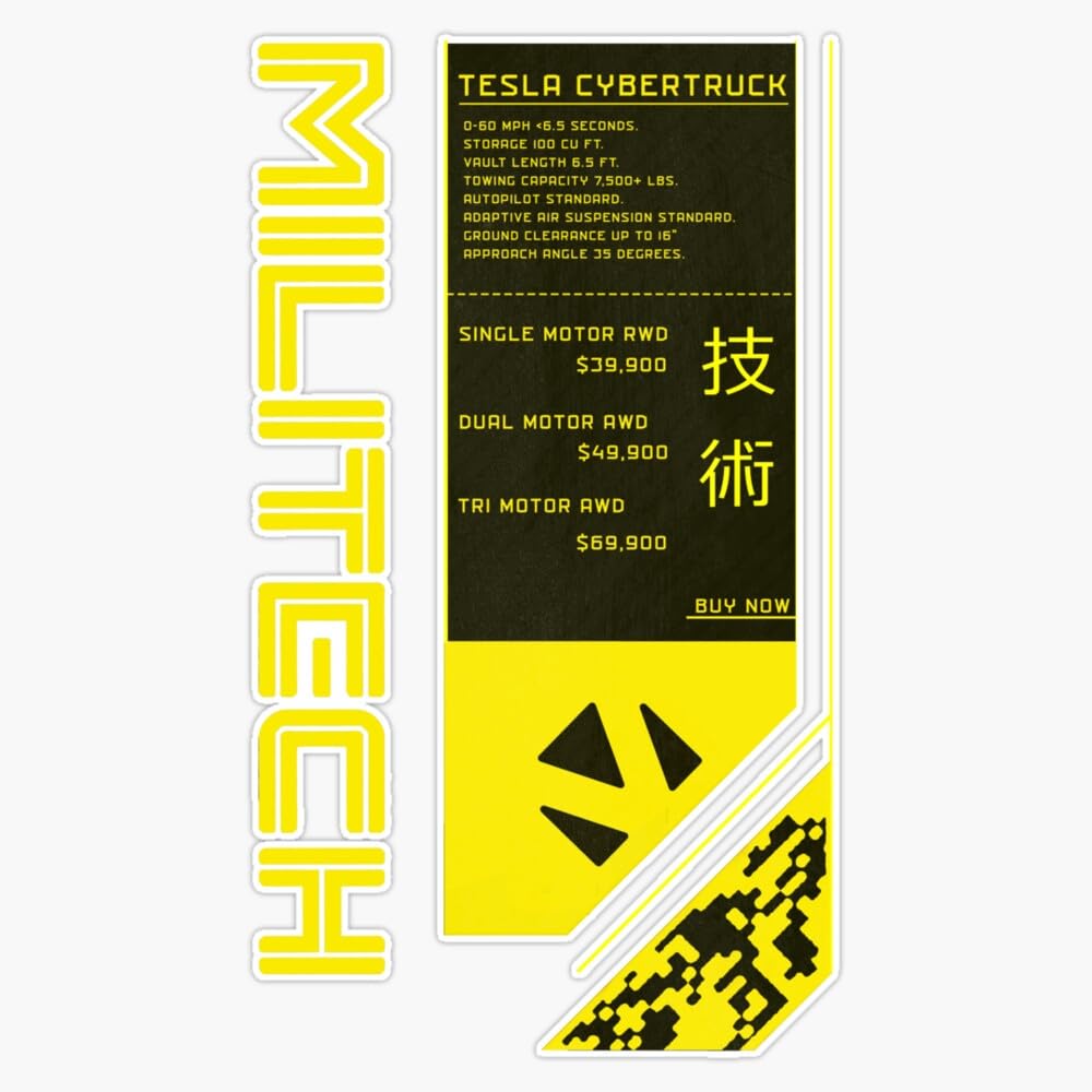 MAGNET Militech Magnetic Vinyl Sticker Decal Magnet 5