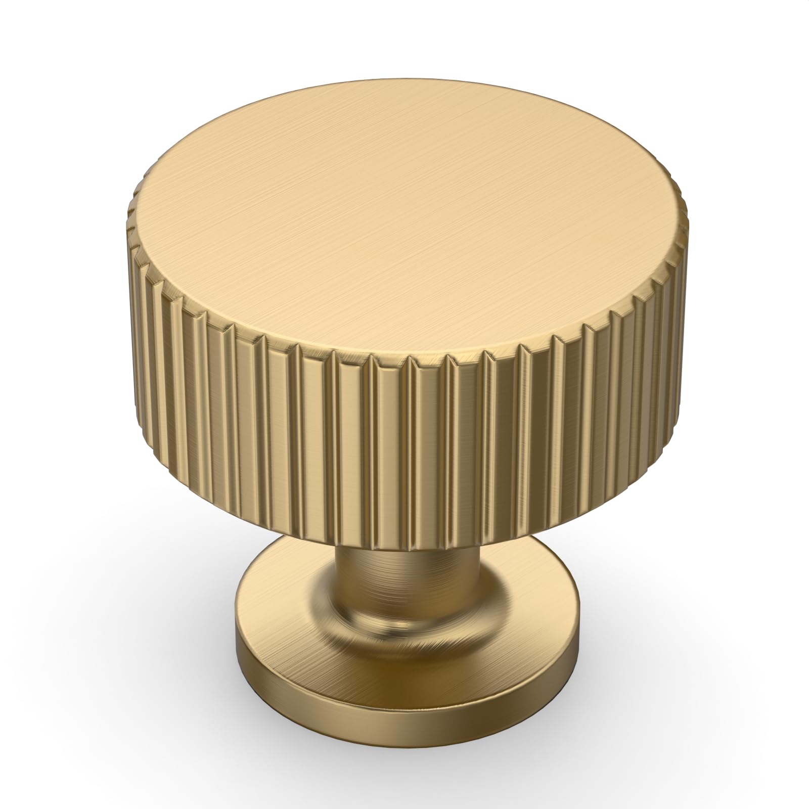 Photo 1 of Amerdeco 10 Pack Champagne Bronze Cabinet Knobs Single Hole Cabinet Pulls 1 Inch Drawer Knobs and Pulls for Bathroom Cabinets ZH0071