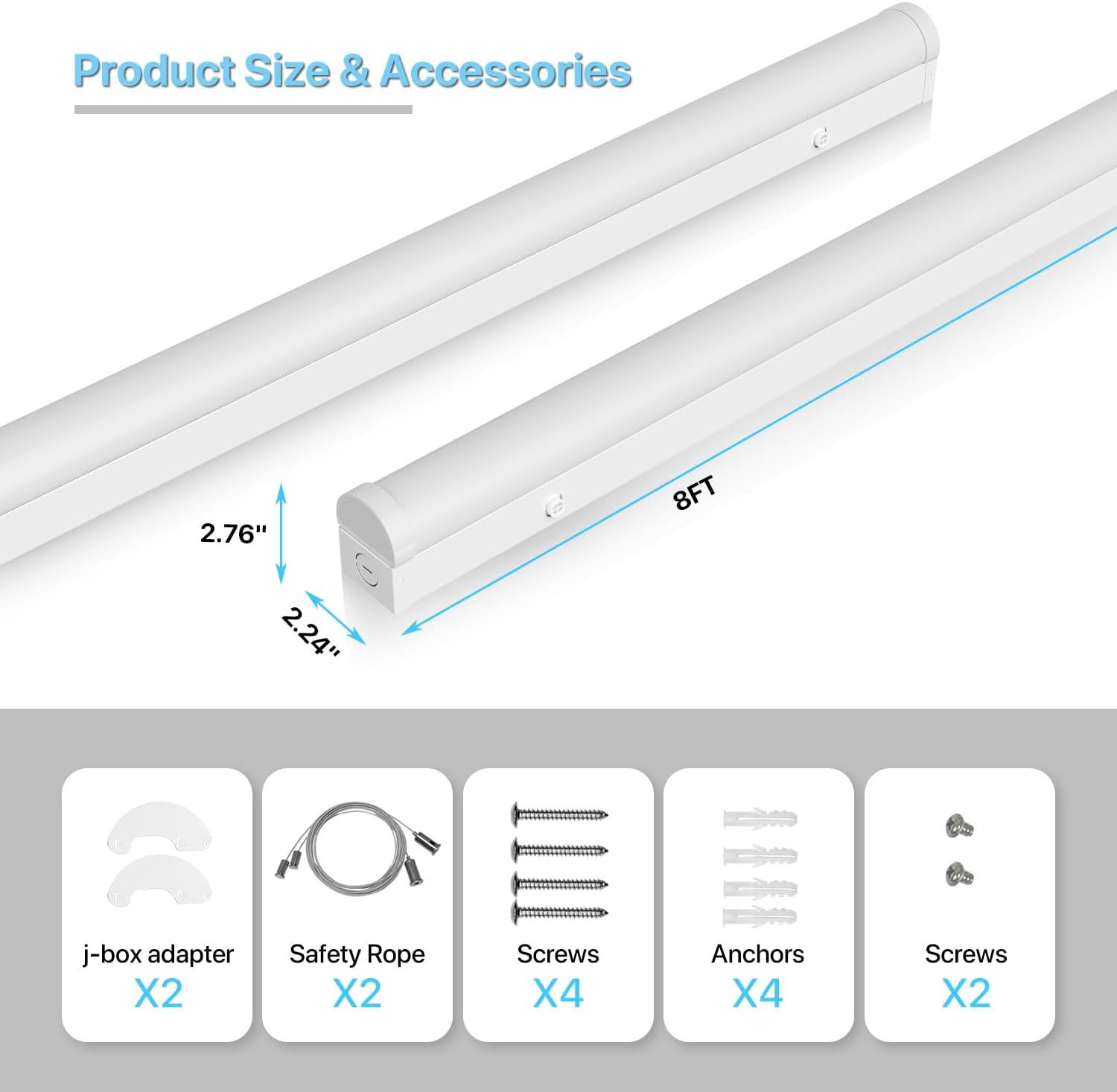 නිෂ්පාදන ප්රමාණය සහ උපාංග