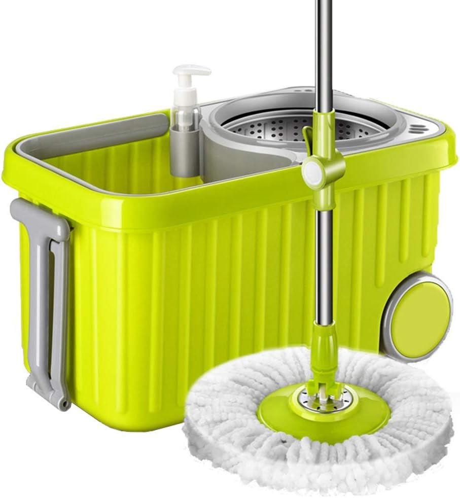 Mop Bucket,Rolling Spin Mop,Wet and Dry Mopping,HandFree