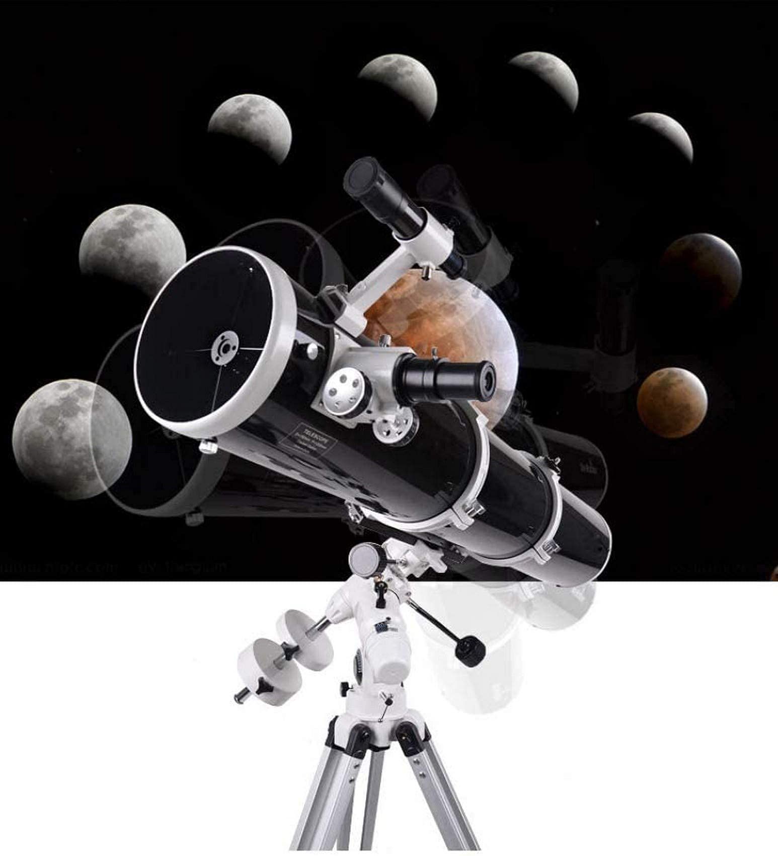 Telescopio astronómico Reflectante Observación de Estrellas Profesional Alto 5000 Veces Espacio Profundo Gafas espaciales para Adultos,A,Telescope