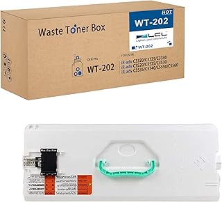LCL Compatible for Canon WT202 WT-202 Waste Toner Container Box Cartridge for（1-Pack） Waste Toner Bottle for Canon imageRUNNER Advance C3320 C3325 C3325i C3330 C3330i C3520 C3520i C3525 C3525i C3530