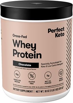 Perfect Keto Whey Isolate Protein Powder, Chocolate | 20 Servings