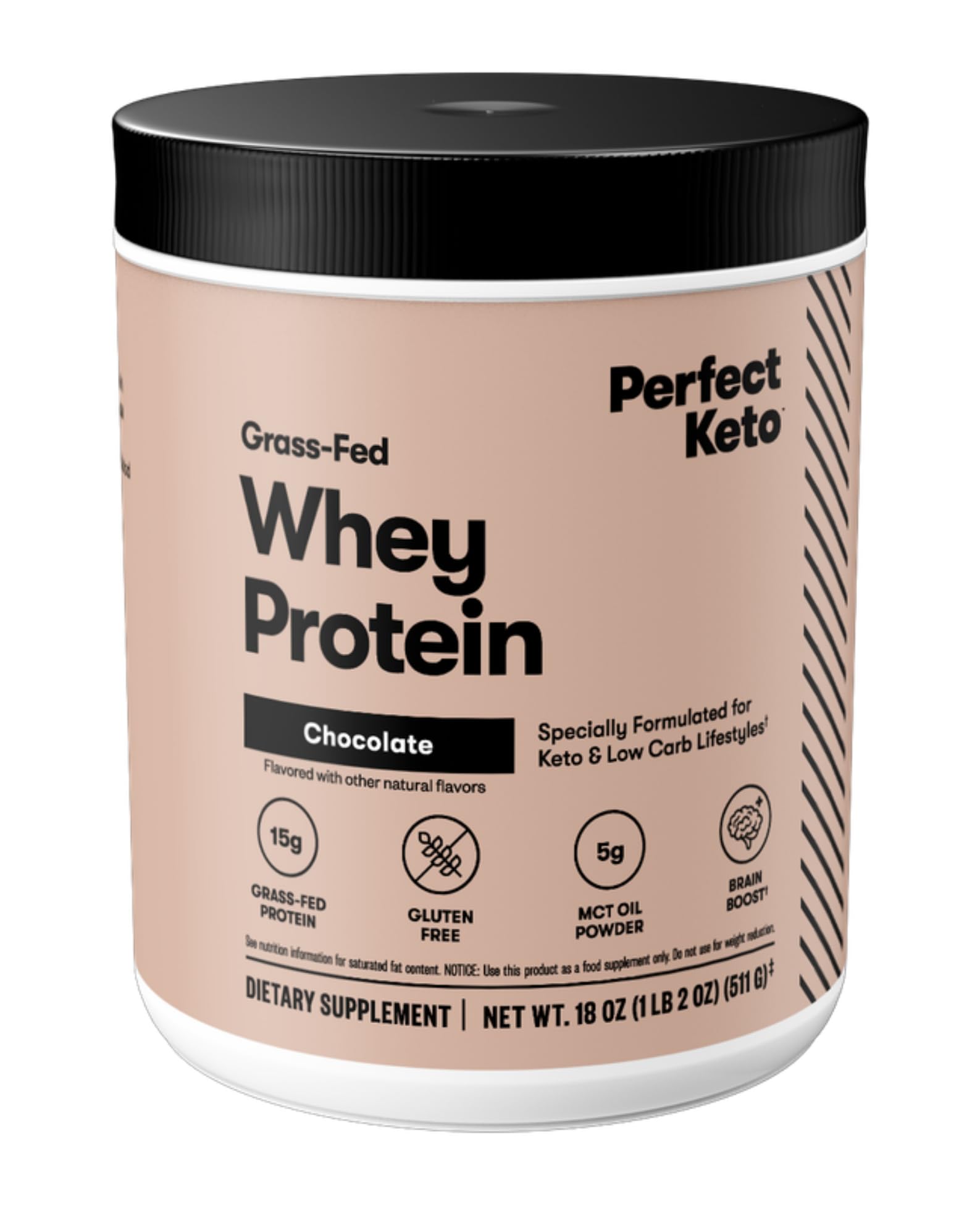Perfect Keto Whey Protein Isolado, Chocolate, 15 g, 20 porções