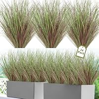 Betylifoy Kunstplanten als Echte Kunstplanten Buiten 20 Stuks Kunstgras Weerbestendig Uv-bestendig voor Buiten Huis Tuin (20, Paars