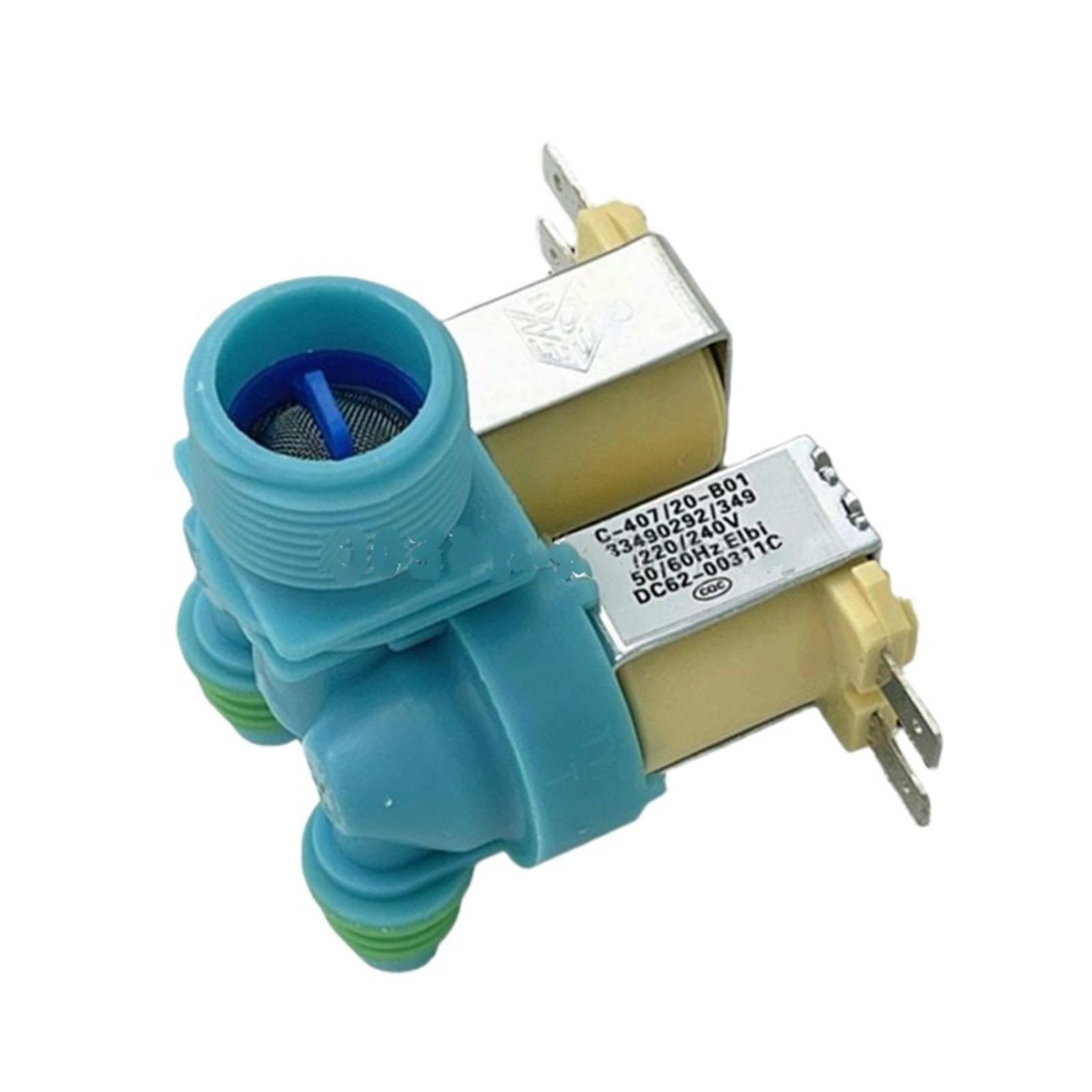 Zghqhcdrh One Color Fully Automatic ，Compatible For Samsung， Washing Machine Inlet Valve Dc62-00311C Double Head Solenoid Valve Parts