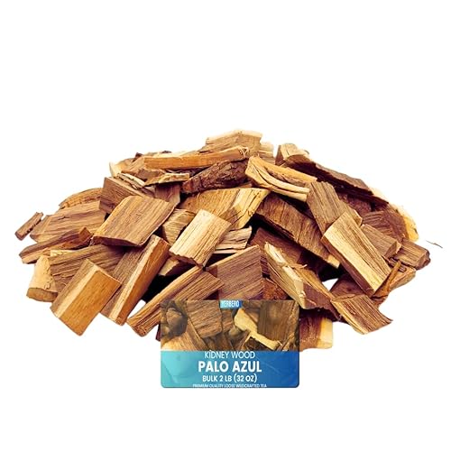 Yerbero - Té suelto de hierbas Palo Azul a granel de 2 libras (32 onzas)  Kidneywood (palo azul) Te Herbal  Calidad premium  Té de madera de riñón