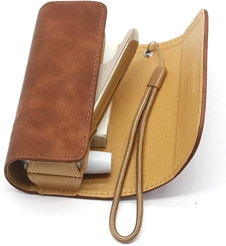 Miniatura 4 de EPMANN Funda protectora de cuero con doble libro accesorios para bolsa pequeña funda de cuero para Iqos 30 Duo DVD color azul