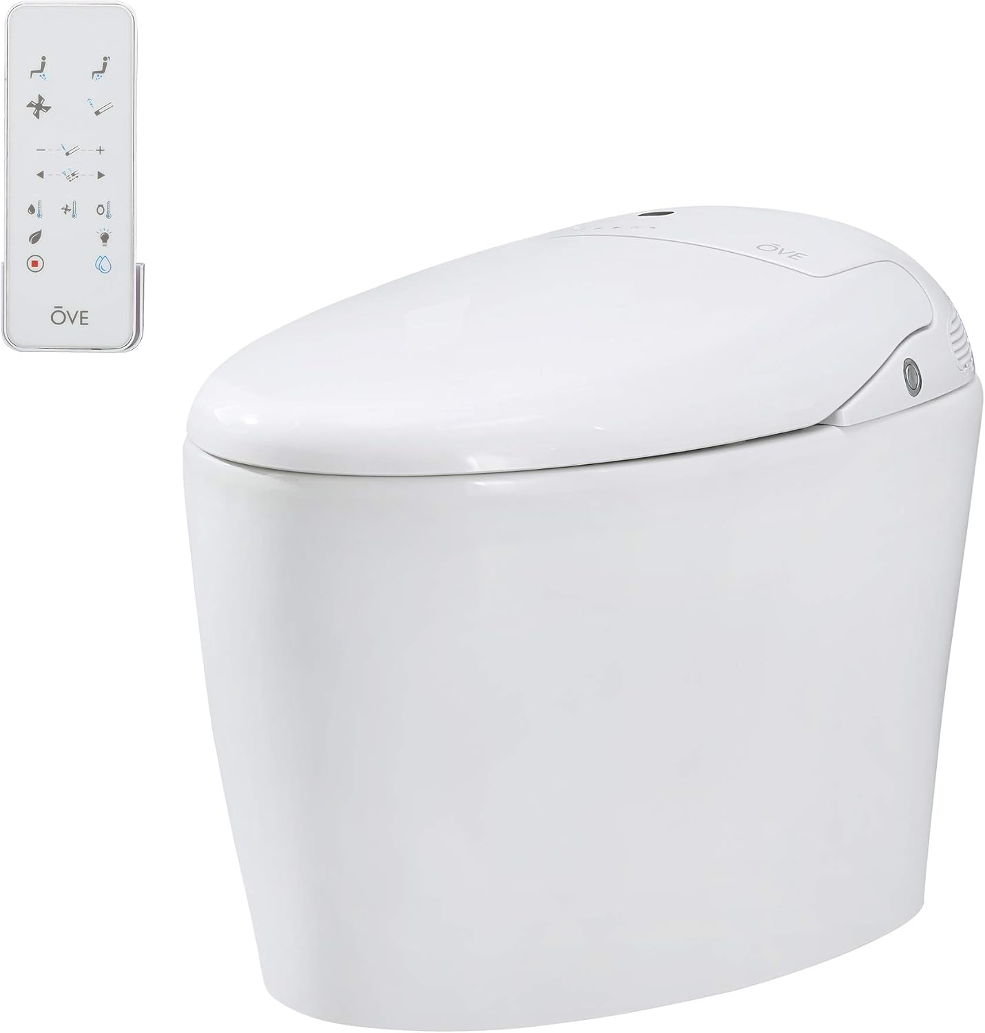 Ove Decors Tuva Bidet Toilet Builtin Tankless Elongated, Automatic