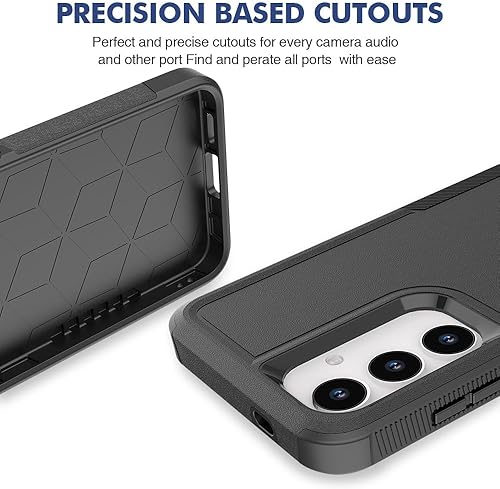 Miniatura 5 de Funda para Samsung Galaxy S25 funda protectora de doble capa resistente para teléfono celular, a prueba de golpes, con protector de pantalla,