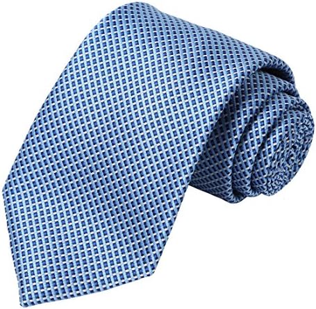 KissTies Mens Blue Tie Set Blue Ties + Pocket Square