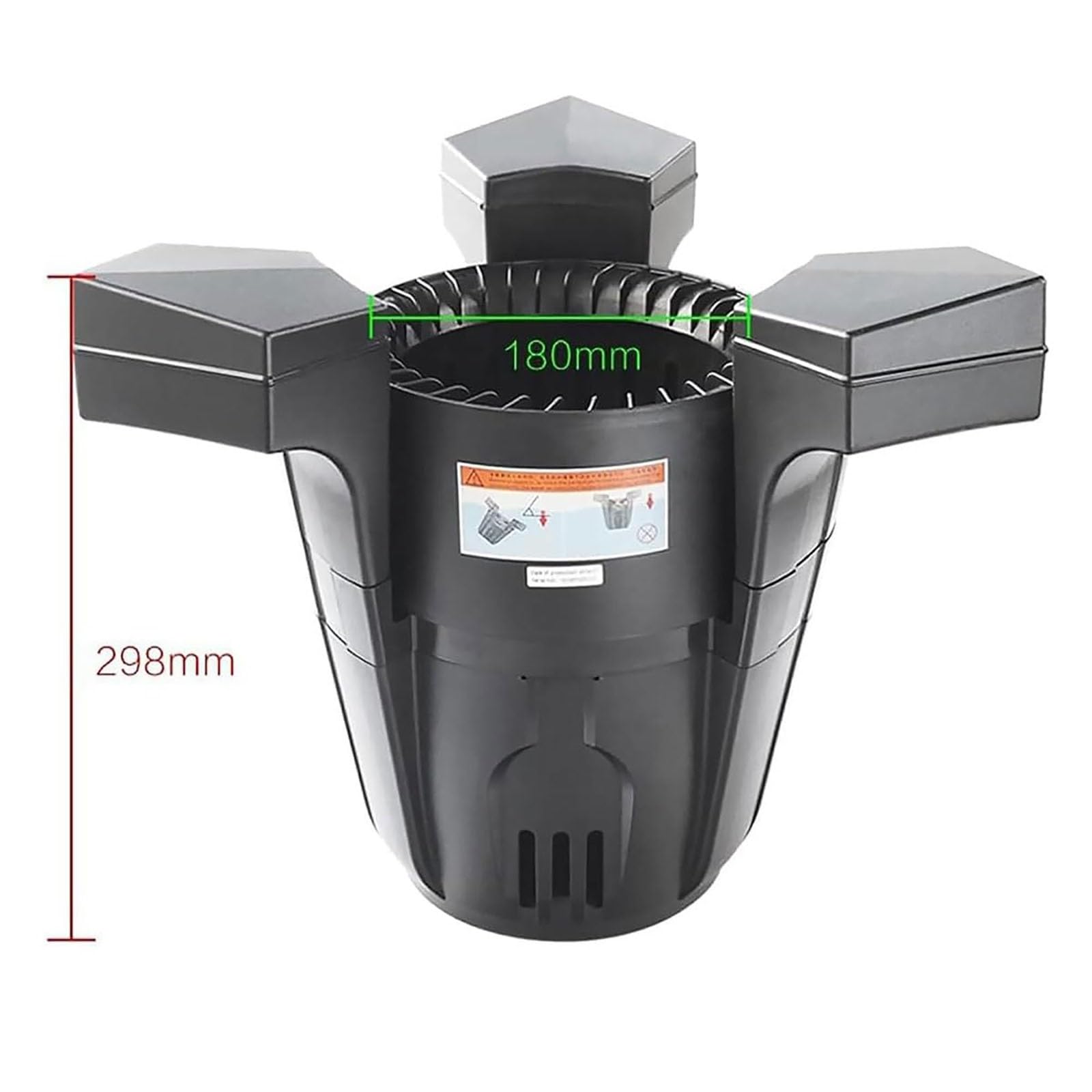 Skimmer Flotante Estanque 70W, Skimme Automático for Piscina Montado Pared | Extractor Automático de Superficie Piscina, Skimmer Flotante Succión, for Estanques Peces, Piscinas(43W)