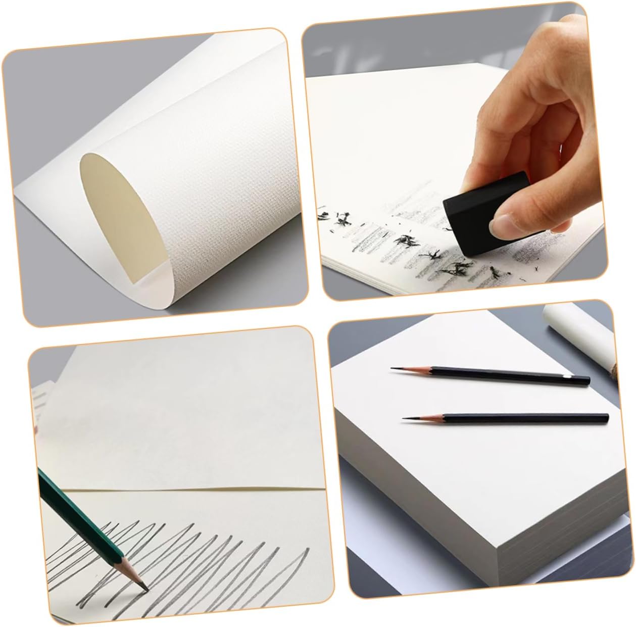 OSALADI 60pcs Graffiti Drawing Paper Sketch Paper for Boys and Girls Students Artists School Supplies Professional Grade No Smudge