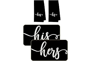 Sophisticated His and Hers Bathroom Accessory Set for a Pampered Couple's Retreat