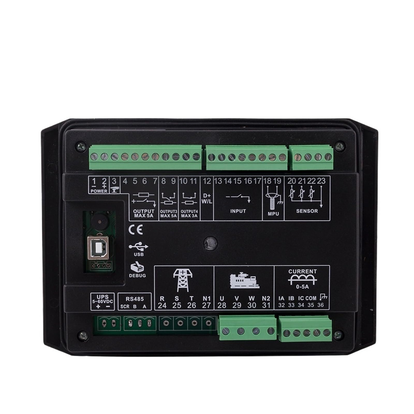 Kontroler DC40D DC40DR DC42D DC42DR MK3 Diesel Generator Auto Start Parametry modułu sterującego monitorowanie części agregatu (DC40DR MK3)