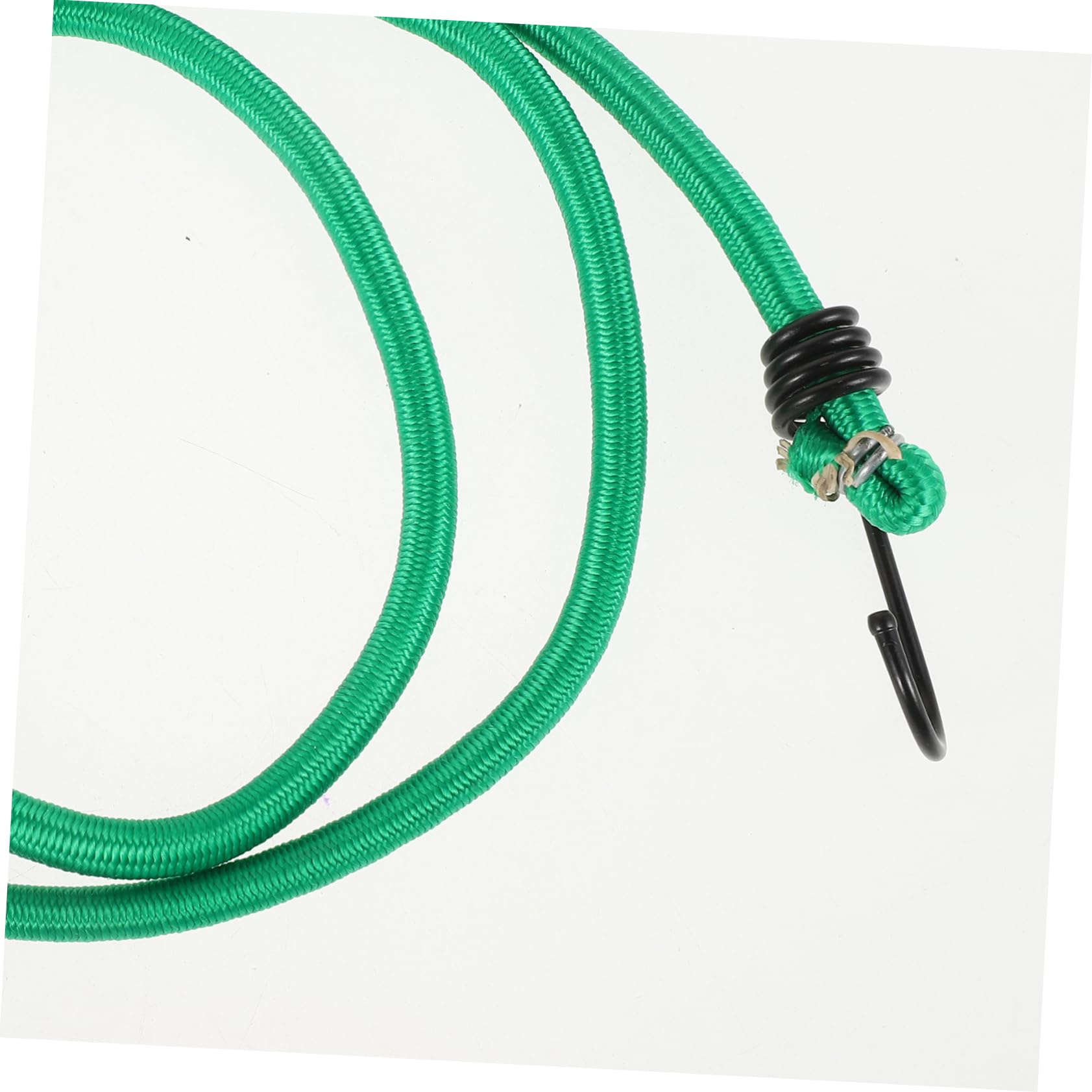 Corda Elastica con Ganci 8mm 10 Pezzi Verde per Outdoor | Facile da Trasportare e Smontare, Ciclismo e Arrampicata, Cordino in Ferro per Fissaggio e Legatura
