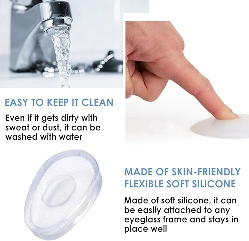 Miniatura 4 de Mochi a girl, Almohadillas para la nariz para gafas, cubierta antideslizante no adhesiva, almohadilla de silicona suave para la nariz para lentes,