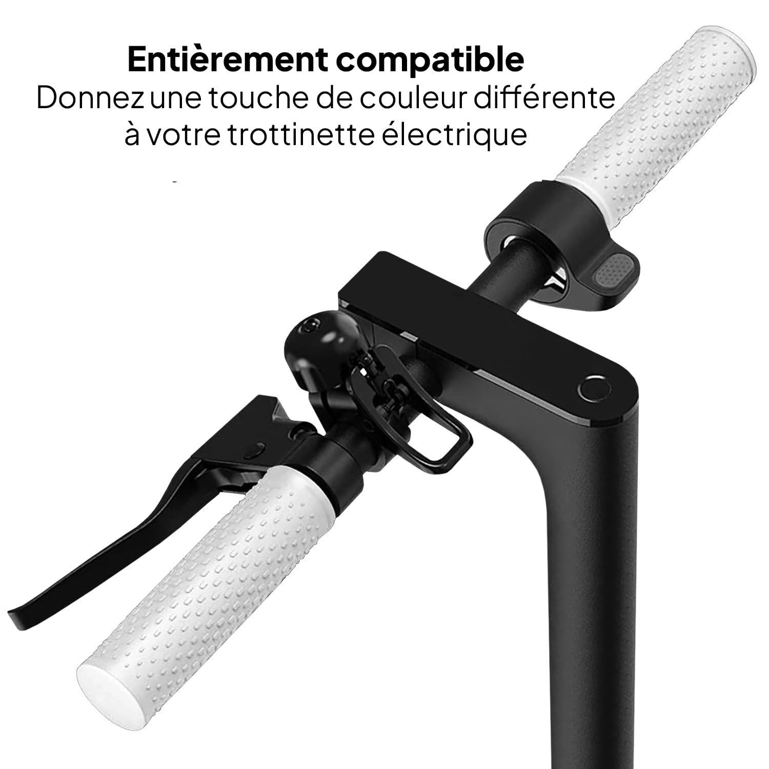 2 Poignées De Guidon Scooter Électrique Xiaomi 1S M365 Essential Pro - Caoutchouc Antidérapant Confortable