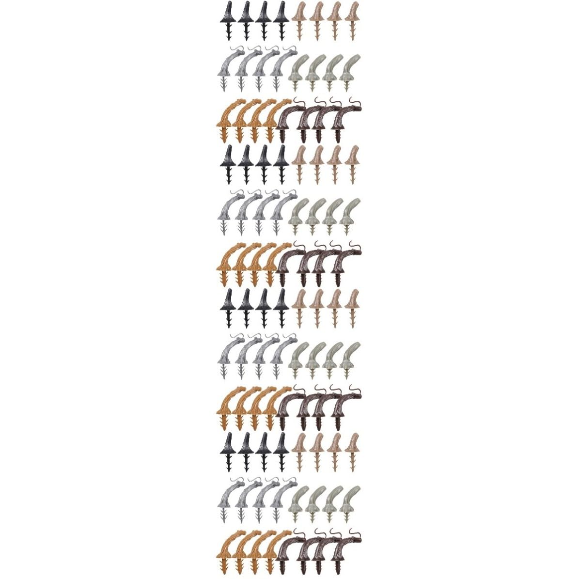 OSALADI 120 Pezzi Manico di Zucca Decorativo in Plastica Realistico e Vivido per Addobbi di Halloween e Festa del Ringraziamento, per Decorazioni Autunnali e Fai-da-te
