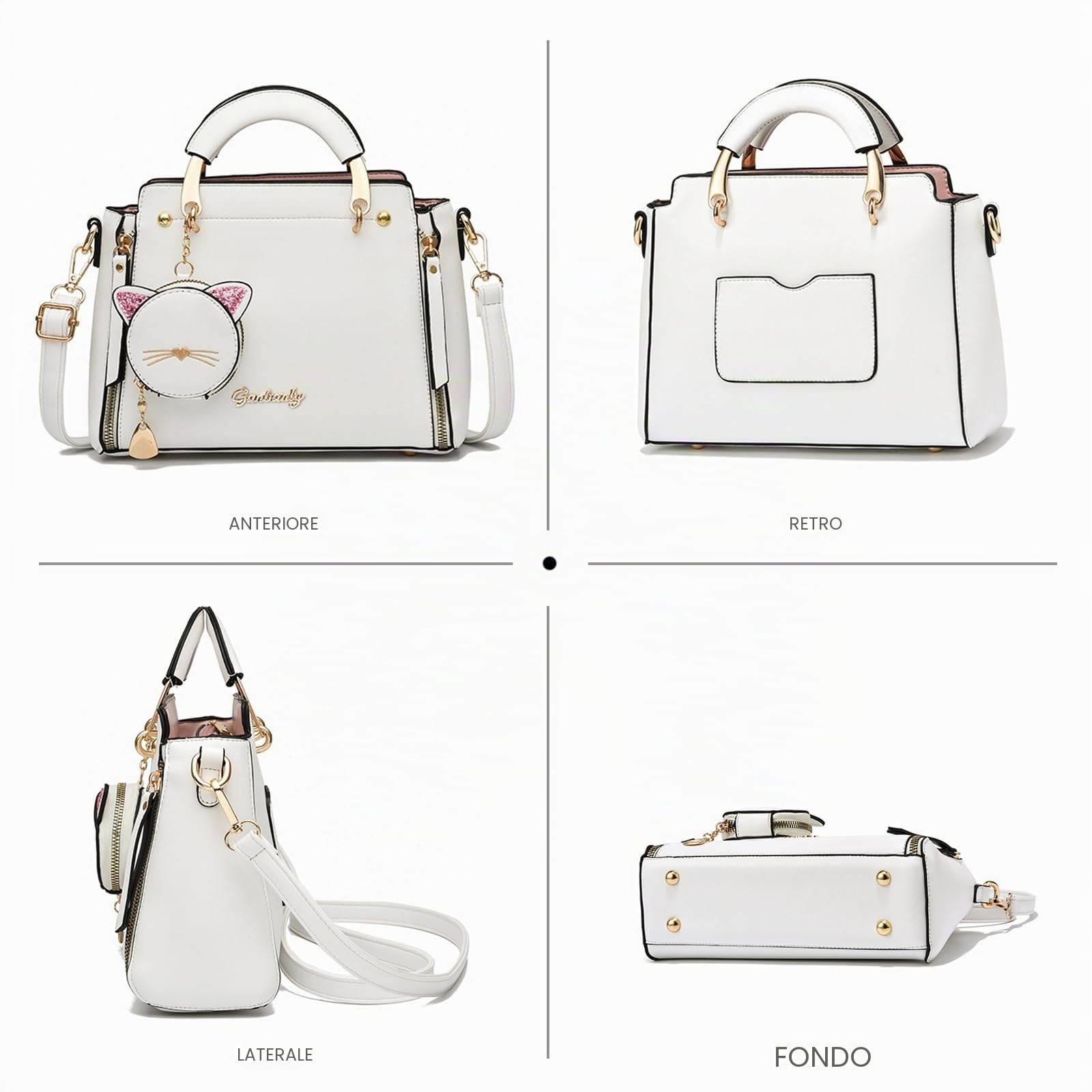 NICOLE & DORIS Borse Donna Tracolla Piccola Borsa Crossbody Borse a Spalla di Pelle PU Versatile Borse Messenger Pochette Donna Con Portafoglio Verde