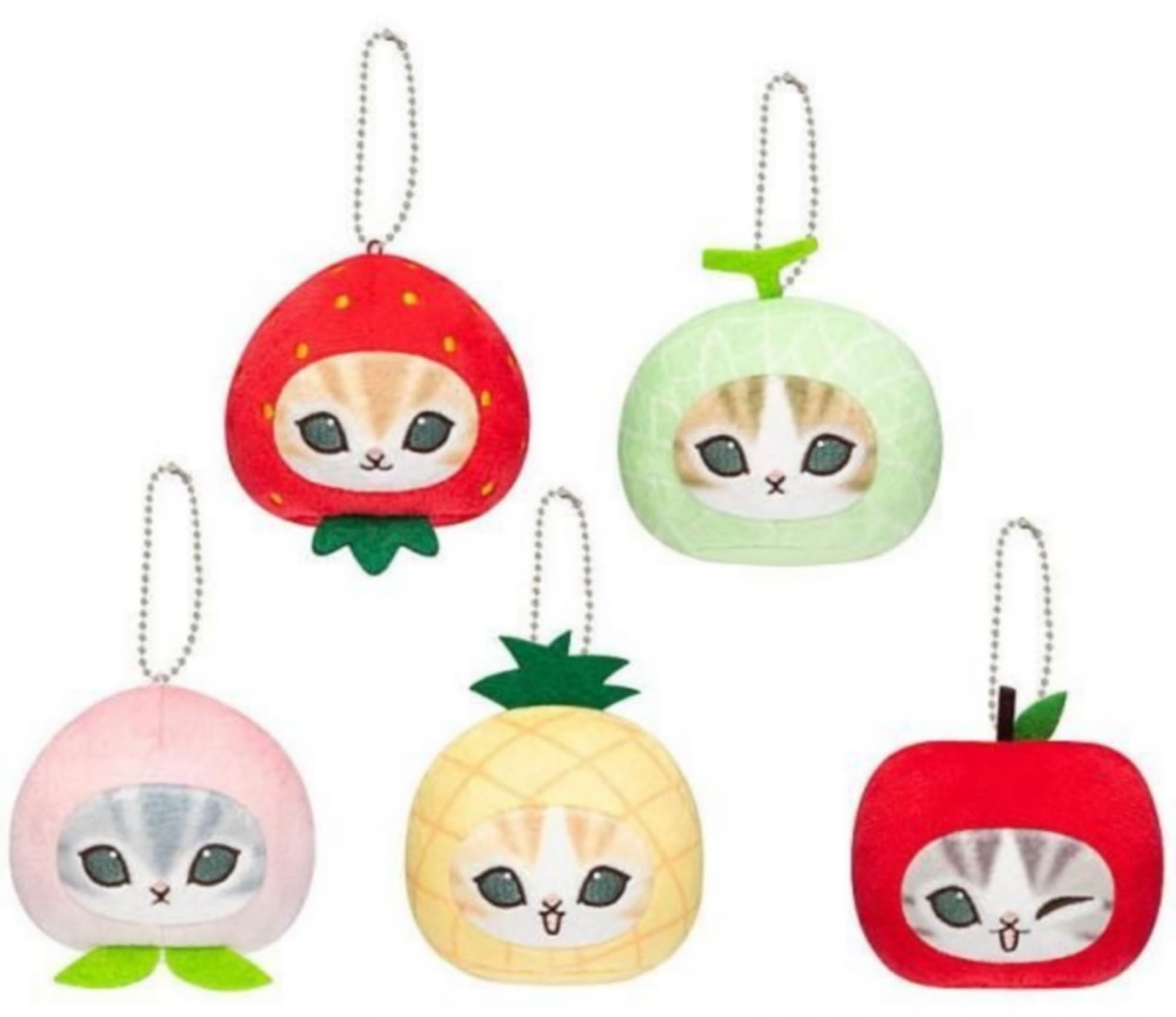 Mofusand Mogitate Nyan Plush 5 Types Full Set Gachapon Capsule Toy Japan